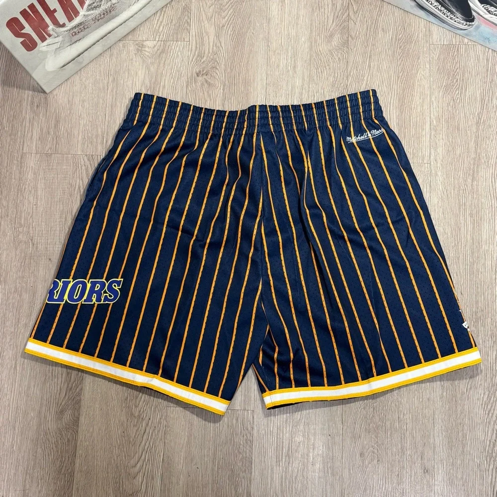 New Golden State Warriors Mitchell & Ness City Collection Mesh Shorts Men XL-2Xl